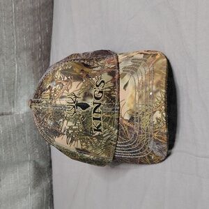 Kings Hat Cap Strap Back Adjustable Camouflage Hunting Elk Logo Embroidered Mens